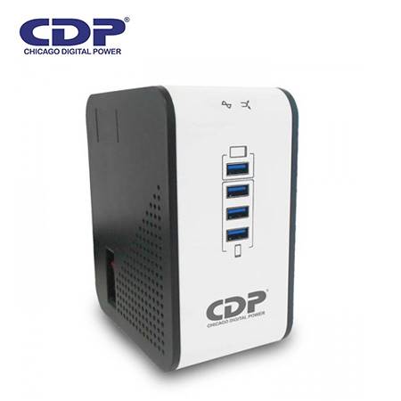 ESTABILIZADOR CDP R2CU-AVR1008I 1000VA/500W 8 SALIDAS 4 PUERTOS USB