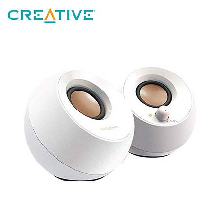 PARLANTE CREATIVE PEBBLE 2.0 4.4W 3.5MM USB-POWER WHITE