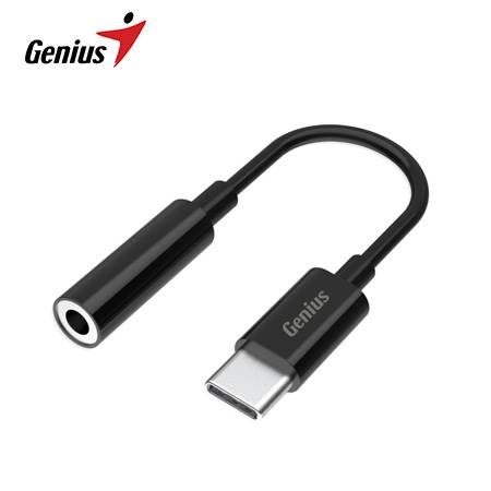 Z ADAPTADOR GENIUS ACC-C100 USB-C A 3.5MM BLACK