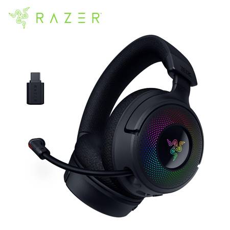AUDIFONO C/MICROF. RAZER KRAKEN V4 70H WIRELESS / BT / USB-A THX 9 ZONAS CHROMA BLACK