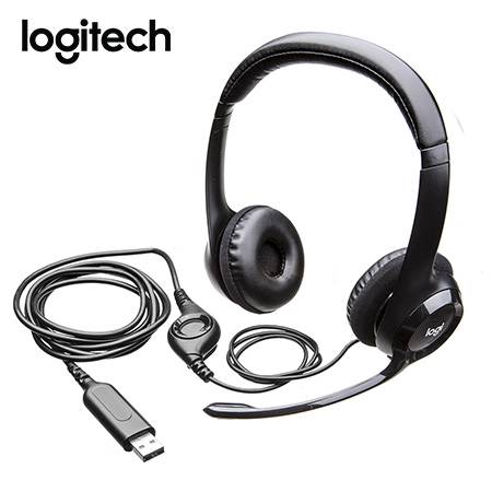 AUDIFONO C/MICROF. LOGITECH H390 USB NOISE CANCELLING BLACK (981-000014)-P
