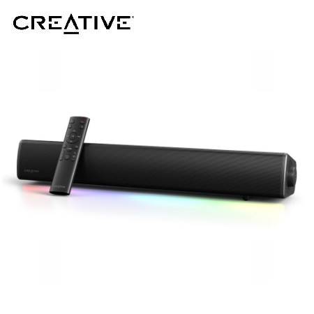 PARLANTE CREATIVE GAMING SOUND BAR GS5 RGB 60W BLUETOOTH USB-C POWER BLACK