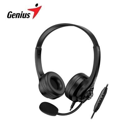 AUDIFONO C/MICROF. GENIUS HS-235U AI COPILOT 40MM USB-A BLACK
