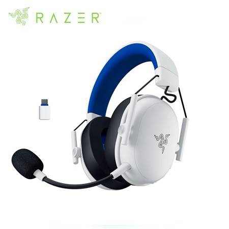 AUDIFONO C/MICROF. RAZER BLACKSHARK V3 X HYPERSPEED FOR PLAYSTATION WIRELESS 7.1 70H 2.4GHZ / BT WHITE